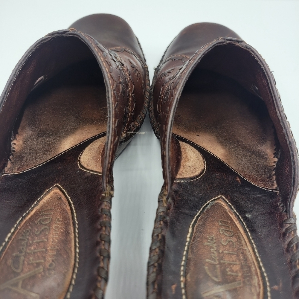 Clarks Artisan leather upper mules size 6M - Picture 7 of 13